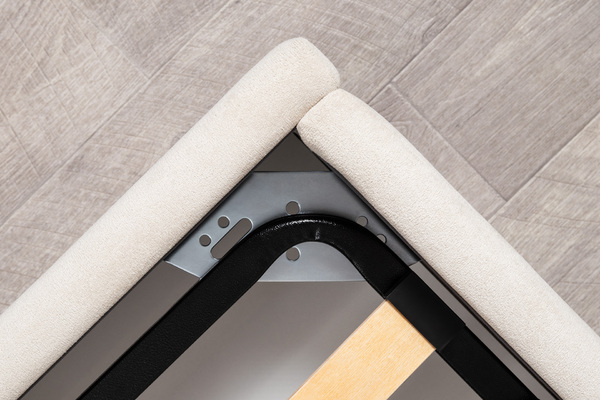 Кровать Марион 180 велюр OCEAN 002 бежевый с ортопедическим основанием и подъемным механизмом (спальное место 180 х 200)