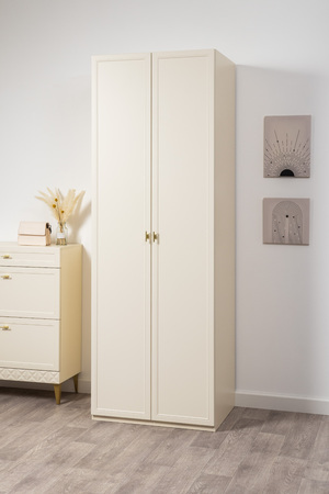 Шкаф двустворчатый Марион 16.340.02 слоновая кость С341 PE, слоновая кость 6898 ПВХ