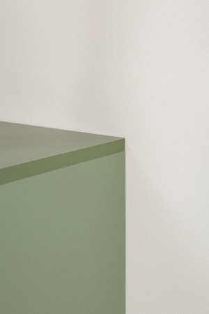 Тумба Марион 16.167 дымчатый зеленый K521, олива шагрень AG 1050 ПВХ, белый PE шагрень