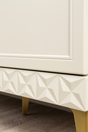 Тумба Марион 16.167 слоновая кость С341 PE, слоновая кость 6898 ПВХ, белый PE шагрень